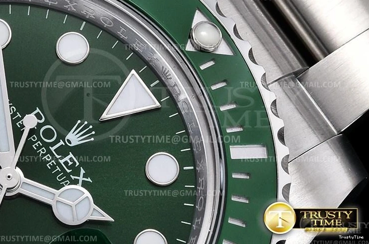 1213 Contemporary ROLSUB0280A – Submariner 116610LV 904L SS SS Green ARF V3 SH 1033